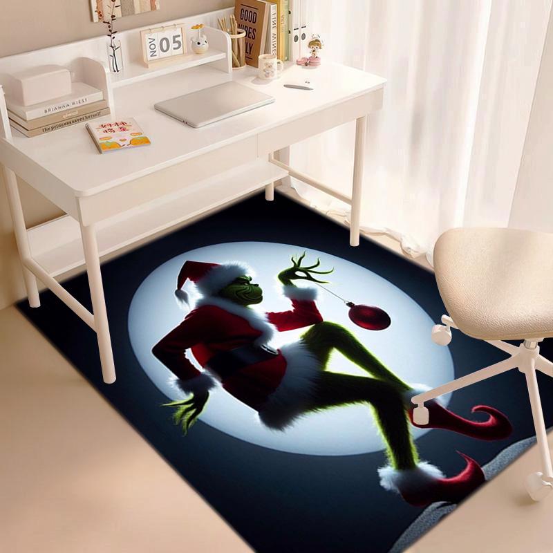 Christmas Gift Comedy Movie How the Grinch Stole Christmas carpet home living room decoration table and chairs anti slip door mat carpet A15