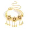 Inlaid Diamond Fringe Belt Alloy Fringe Waist Chain Vintage Waist Chain Belt  For Weddings