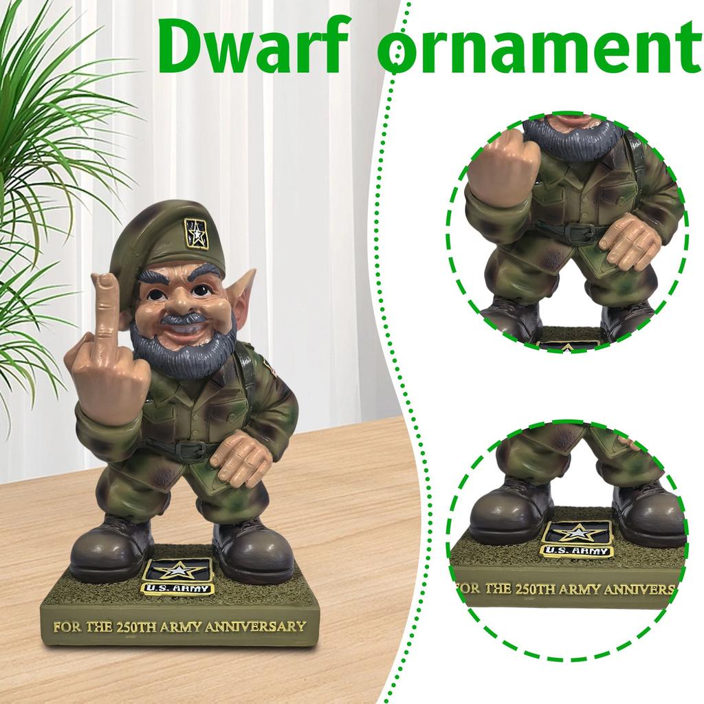 250th Anniversary Dwarf Statue Creative Desktop Decoration Ornament Home Decor Craft