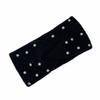 Rhinestone Pearl Decor Winter Pearl Headband Multiple Colors Elastic Ear Warmer  Winter