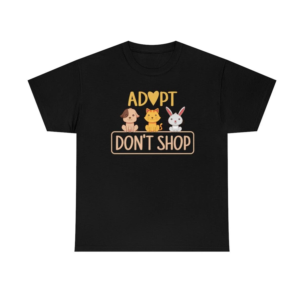 Don t Shop Adopt Family Fur Babies T-Shirt 3XL