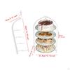 Pizza Pan Holder Dish Storage Foldable Hanging Kitchen Shelf Serving Stand Ingredient