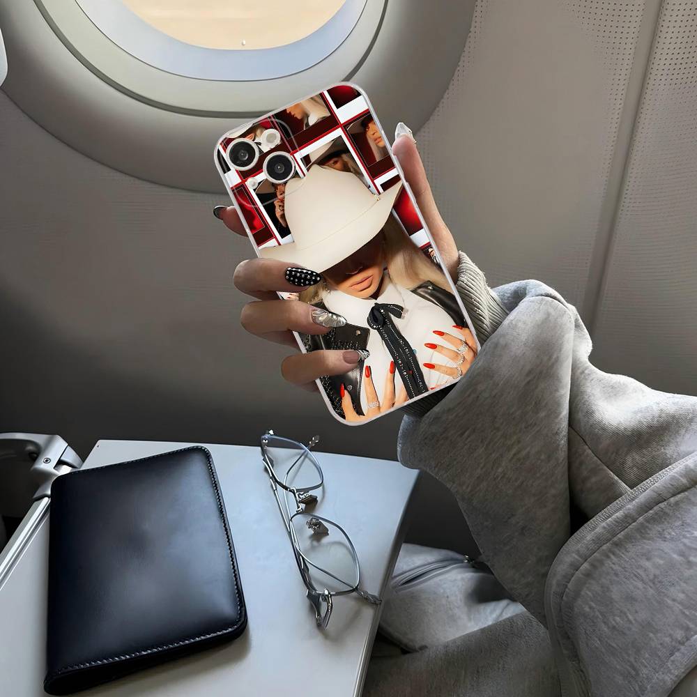 B-Beyonce Hot Singer Transparent TPU Phone Case For IPhone 17 11 12 13 14 15 16 Pro Max 16 Plus Cover