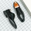 Fashion Italian High-end Brand Classic Brown Men's Leather Casual Shoes Commuting Daily Driving Shoes Men's Business Formal Shoes