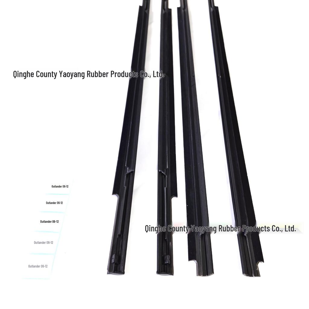 Compatible with Mitsubishi Outlander 2006-2012: Exterior Window Glass Seal & Water Deflector Strip