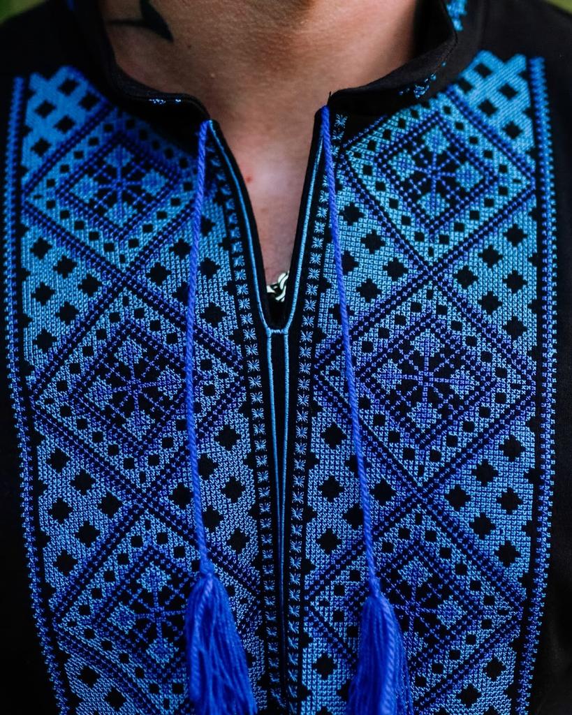Men’s Long Sleeve Embroidered Shirt – Traditional Ukrainian Design & Comfortable Fit, Any Season, 8605-015-22-2 HC