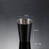 304 Stainless Steel Pint Cup Cold Drink Cup Titanium-plated Gold PVD Beer Mug Ins Industrial Wind Lid