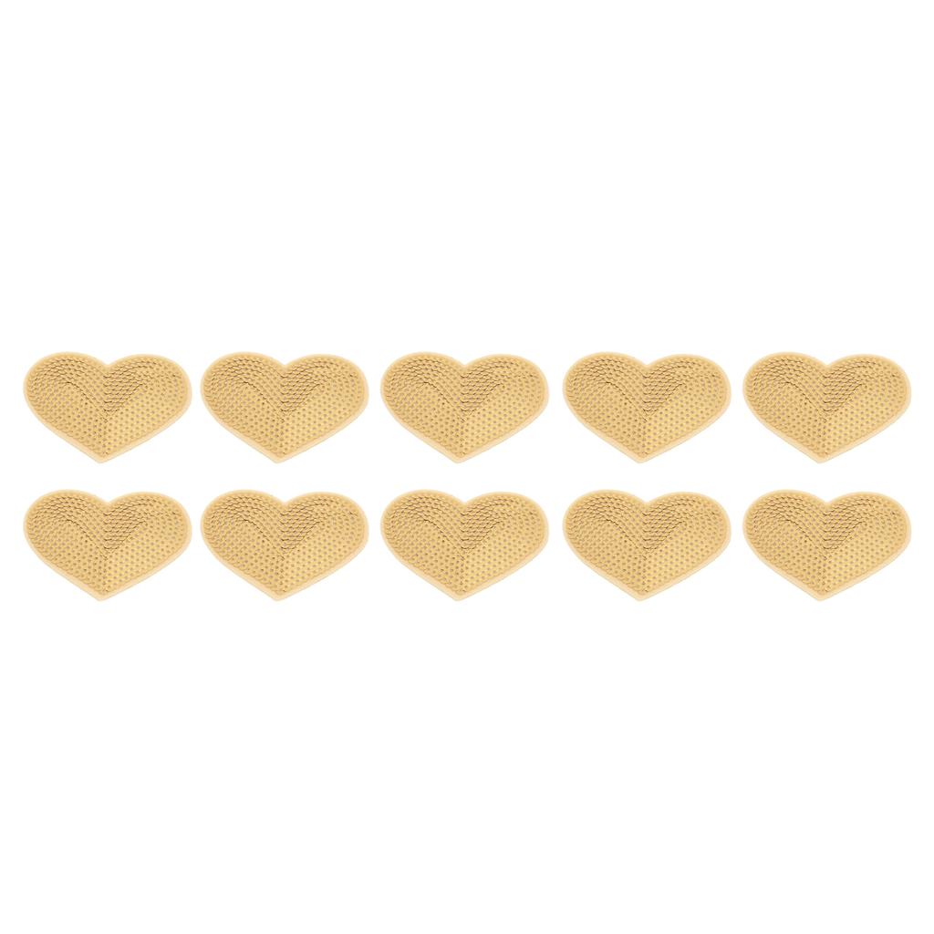 10Pcs Heart Patches Iron On Cover Blemishes Holes Gold Sequins Heart Embroidered Iron On Patch for Sewing DIY Craft
