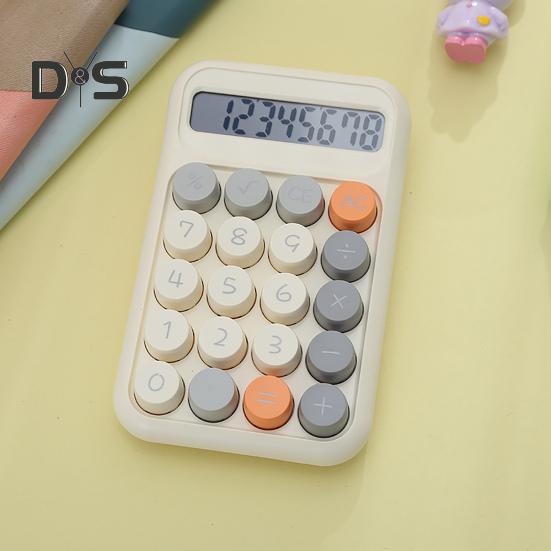 Büyük Düğmeli Kaymaz Ped Tasarımlı LCD Ekranlı Hesap Makinesi Doğru Hesaplama Mekanik Anahtarlı Hesap Makinesi Okul Ofisi için