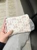 Borsa Trucco & Skincare Stile Coreano Cuore di Pesca - Pochette Quadrata Portatile per Monete & Oggetti Vari