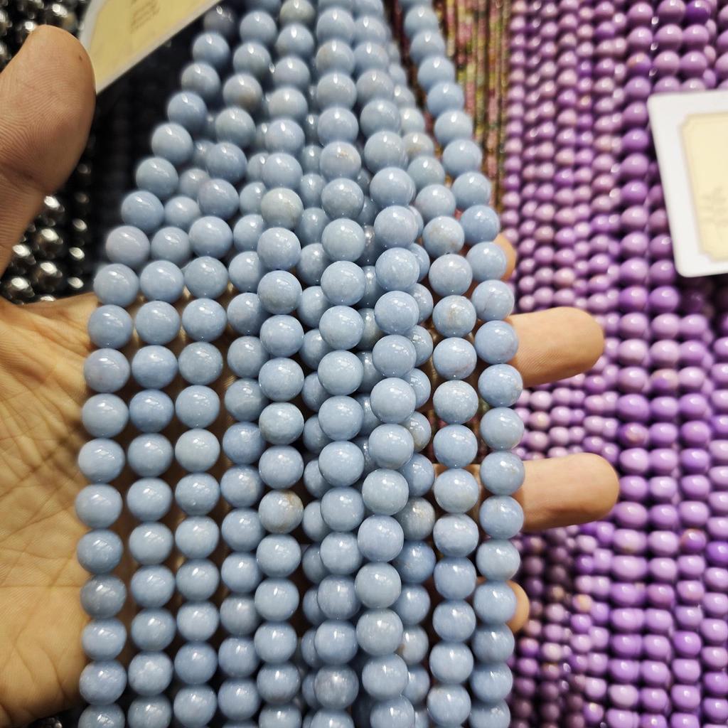 Blue Series Aquamarine & Blue Lace Agate Natural Stone Beads for DIY Jewelry