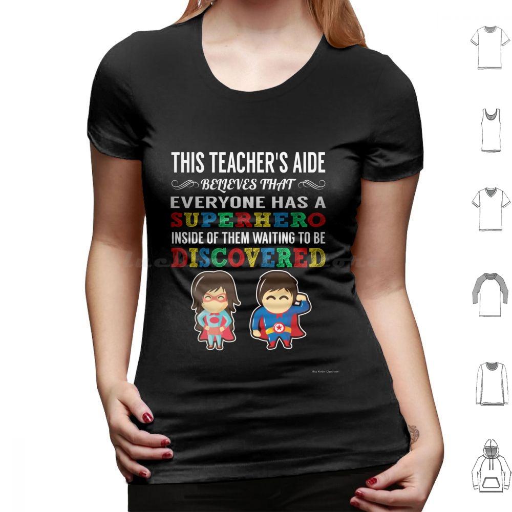 Teachers Aide Superhero T Shirt 6xl Cotton Cool Tee Teachers Aide Uniqueness Welcome Back To School Teacher Mom Teacher Dad