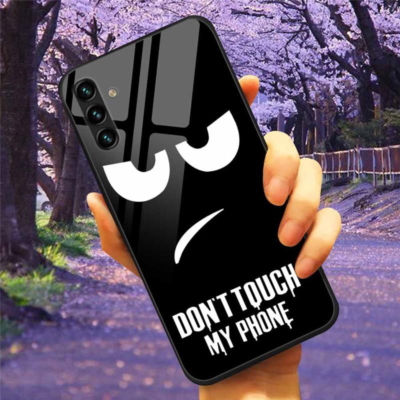 For Samsung A34 A54 A14 A7 2018 Case GalaxyA54 Glass Tempered Hard Cover Coque for Samsung Galaxy A34 5G GalaxyA34 Space A 14