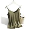 Summer Temperament Suspenders Camisole Women's Classic Tank Top Stylish V-neck Silky Satin Sleeveless Top