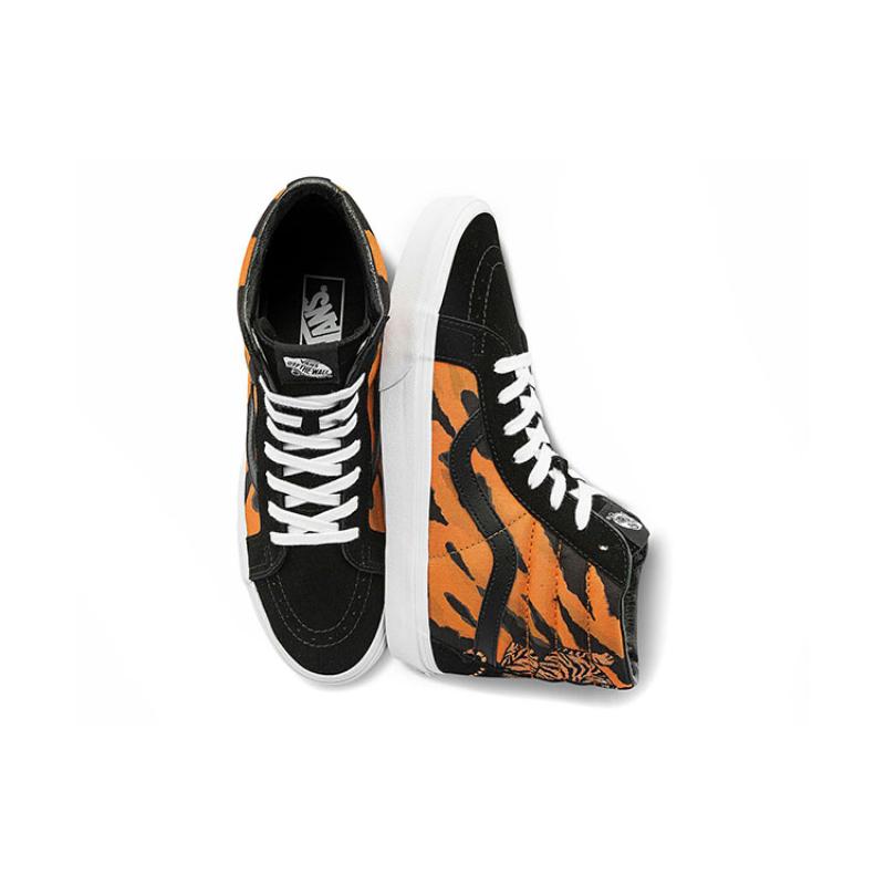 Vans SK8 Hi Reissue Tiger Black Orange Vans VN0A2XSBORA