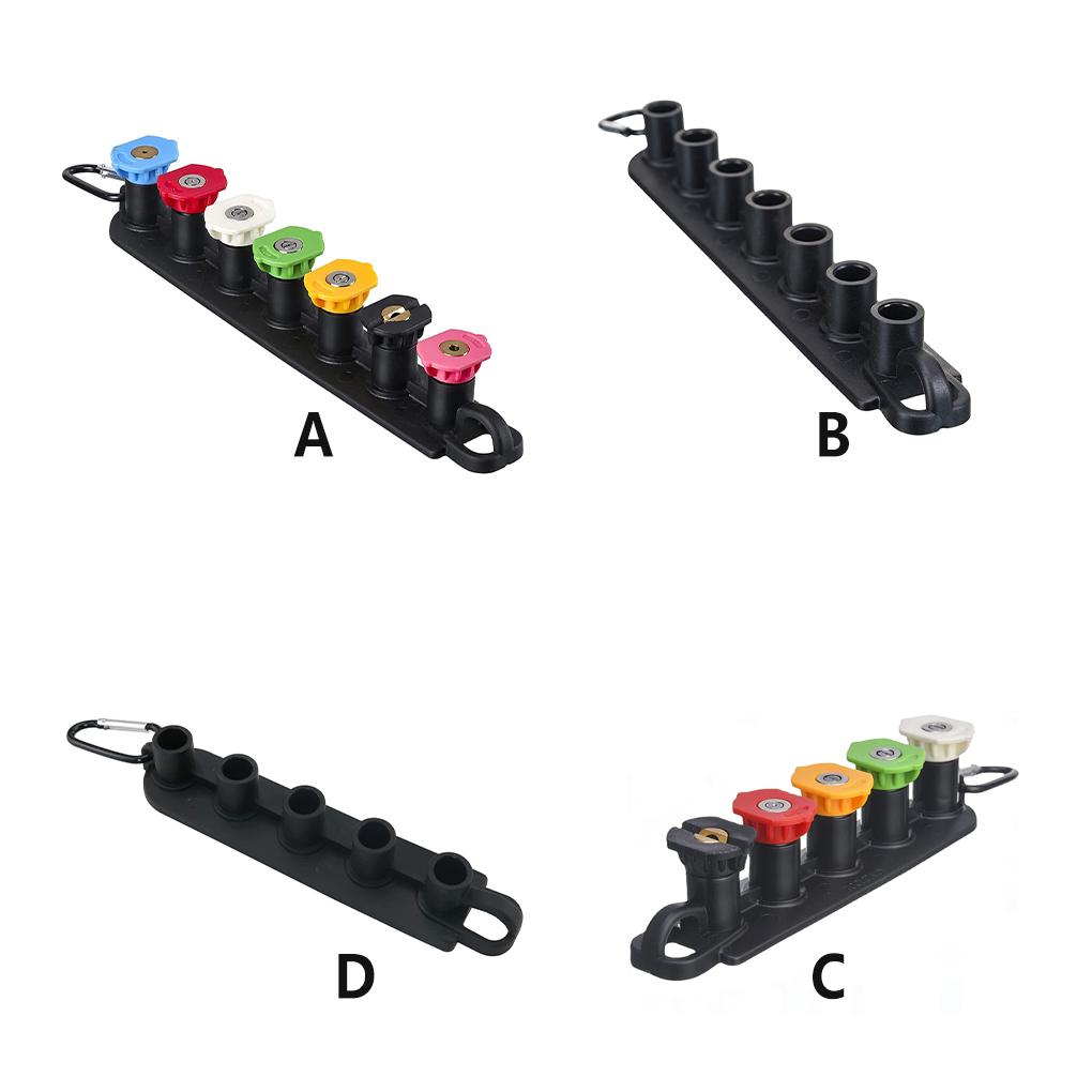 Stainless Steel High Pressure Washer Nozzle Portable Detachable Gardening Rubber Nozzles Holder Part Accessories