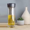 THERMOS Double Wall Glass Tea Infuser Bottle 400ml