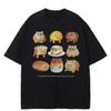 Streetwear Brot Grafik T-Shirt Baumwolle T-Shirt Unisex Oberteile T-Shirts Sommer Kurzarm T-Shirt