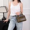 Retro Top-layer Plant-tanned Cowhide Cross-shoulder Women's Bag Genuine Leather Handbag Large Capacity Fashionable Boston