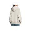 Calvin Klein Letter Print Hooded Oversized Fleece Pullover Sweatshirt Unisex Tops Beige J400191-ACF