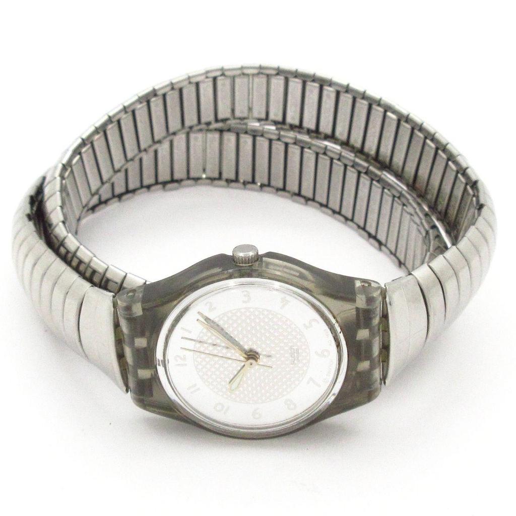 Used swatch watch - Ladies' back side silver