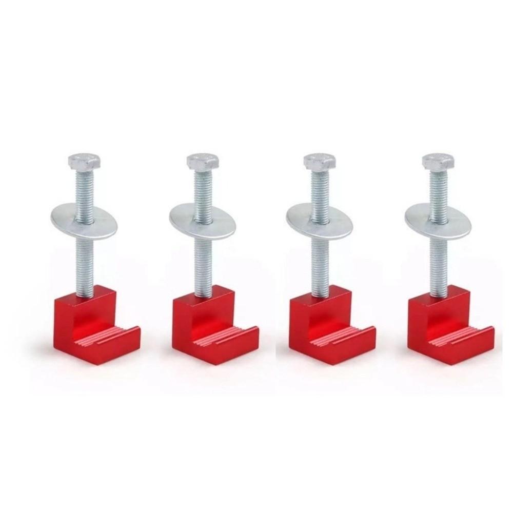 4PCS Universal Tool Box Tie Down Aluminum Alloy No Drill Mounting Kit  Pickup Tool Box Mounting