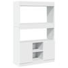 VidaXL Highboard White 92x33x140 Cm Engineered Wood, Bookcase, Modern Bookcase, Bookshelf, 3309609