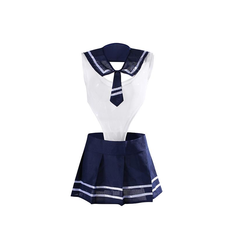 Sex Clothes College Student Jk Onesie Sexy Hot Chest Clothes Pure Desire Water Gloves Skirt Set