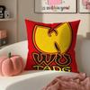 Hip Hop American Music Brand WWu Clan Tangs Cushion Cover Pillowcase Short Plush Invisible zipper Room Sofa Cushion Cover