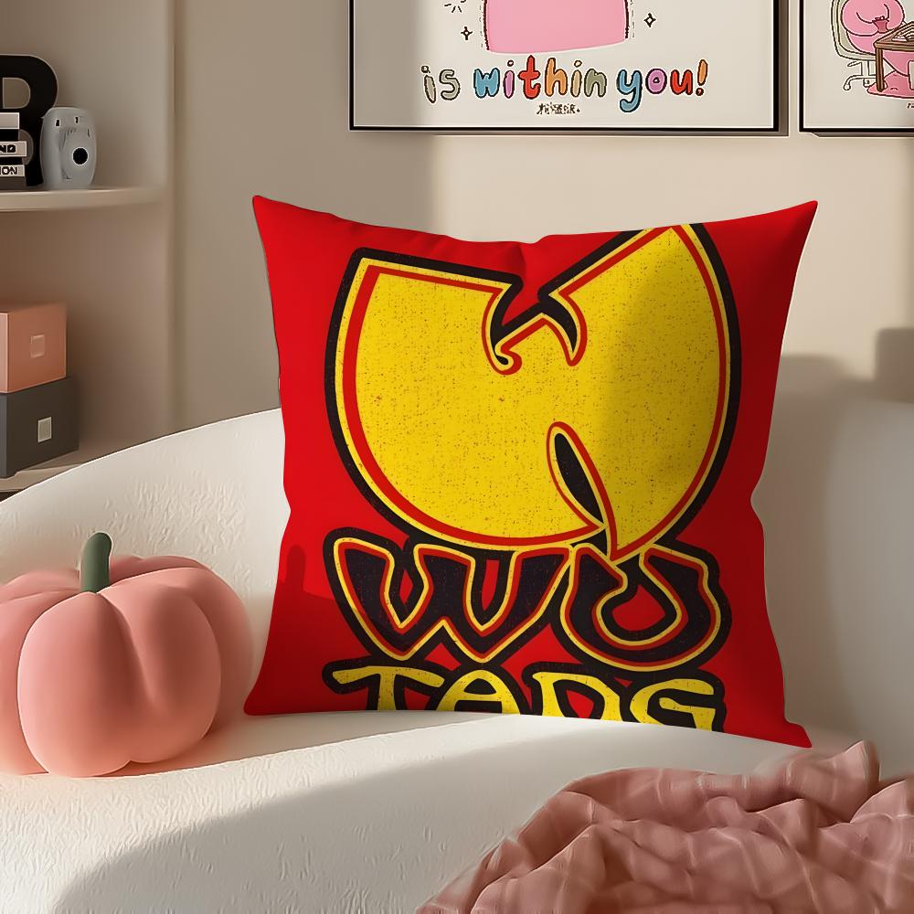 Hip Hop American Music Brand WWu Clan Tangs Cushion Cover Pillowcase Short Plush Invisible zipper Room Sofa Cushion Cover