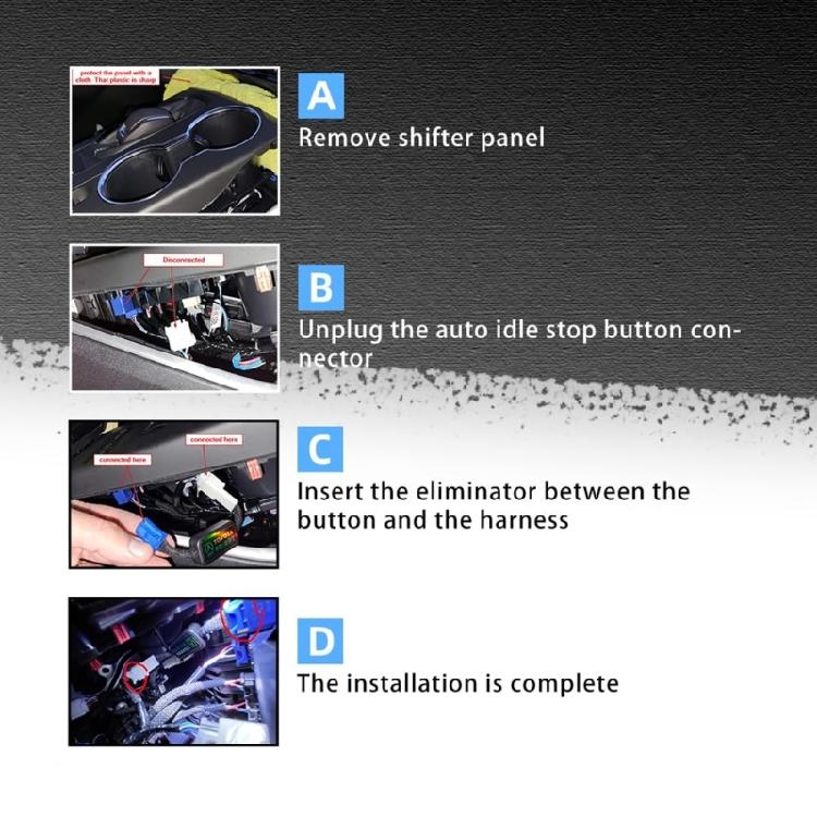Automatisches Start-Stopp-System Motor Aus Gerät Steuerung Sensor Stecker Stopp Abbrechen Automobil Motor Teile
