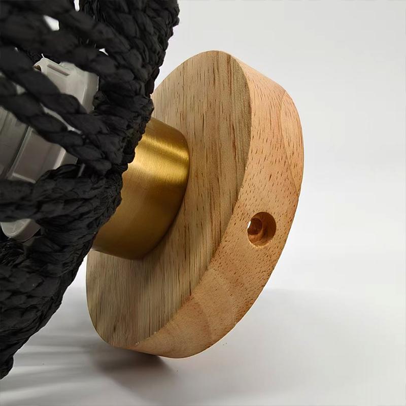 Rattan Deckenleuchte Schlafzimmer Wohnzimmer Deckenleuchte Homestay Gewebt Bauernhaus Landhaus Massivholz Deckenleuchte