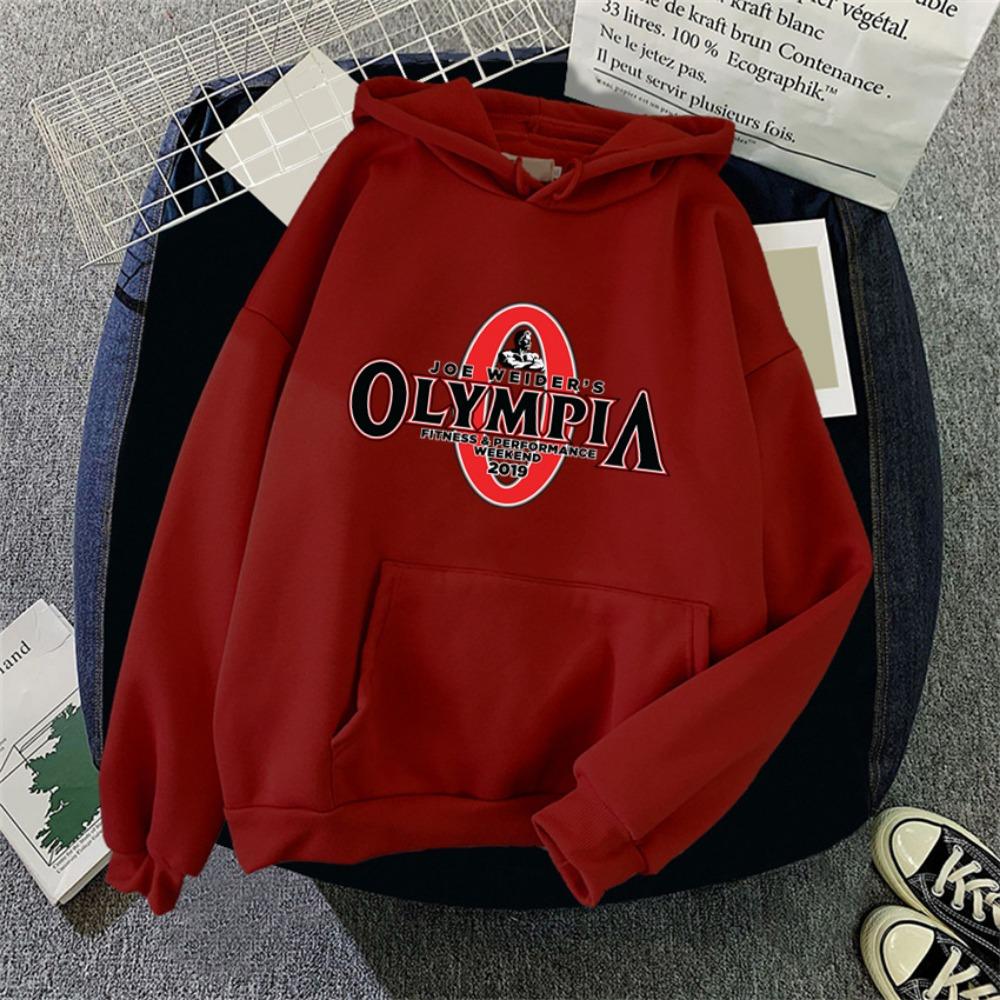 

OLYMPIA Printed Gyms Harajuku Funny Women Hoodie Clothes Male Womens Fashion Hoodies Oversized Sports Sweatshirt Hoody Unisex XL
