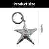 Stylish Metal Keychain Starfish Shape Key Ornament Fashionable Key Pendant Perfect for Enhancing the Look of Bag and Key