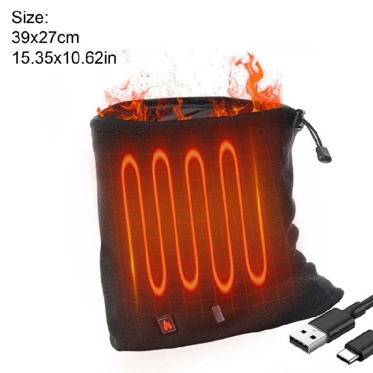 Electric Scarf 360 Degree Heating Technology Breathable Windproofs Fabric Fleece Lining for Expeditions Daily Use