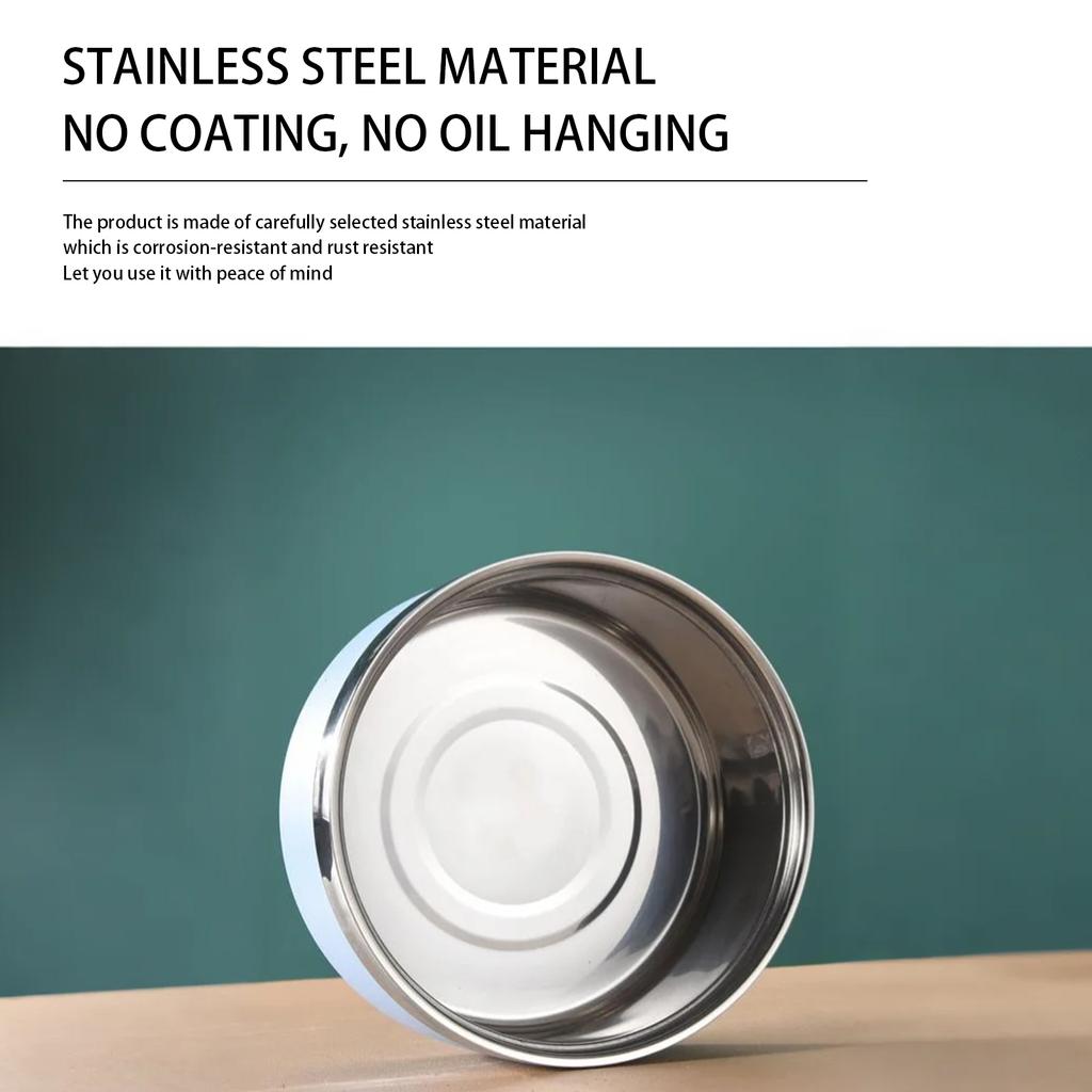 Double-layer Stainless Steel Dog Bowl, Non-, -tipping, Large Capacity Pet Bowl, Feeding Bowl For Cats, Water Bowl, Food Bowl For Dogs.