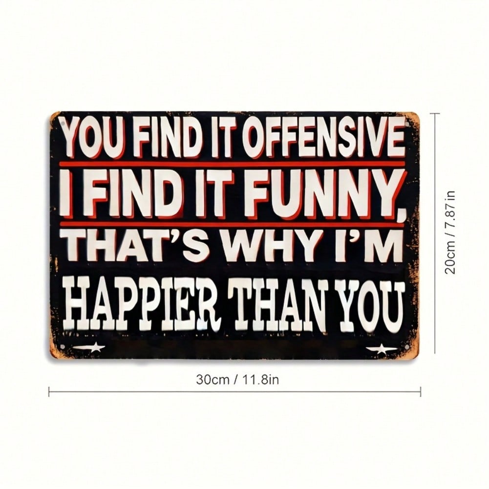 

Vintage Metal Tin Sign 8x12 Inch Retro Wall Decor Bar Cafe Man Cave Gift світло-сірого кольору