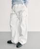 Leondi Chevron Field Cargo Pants - Ivory