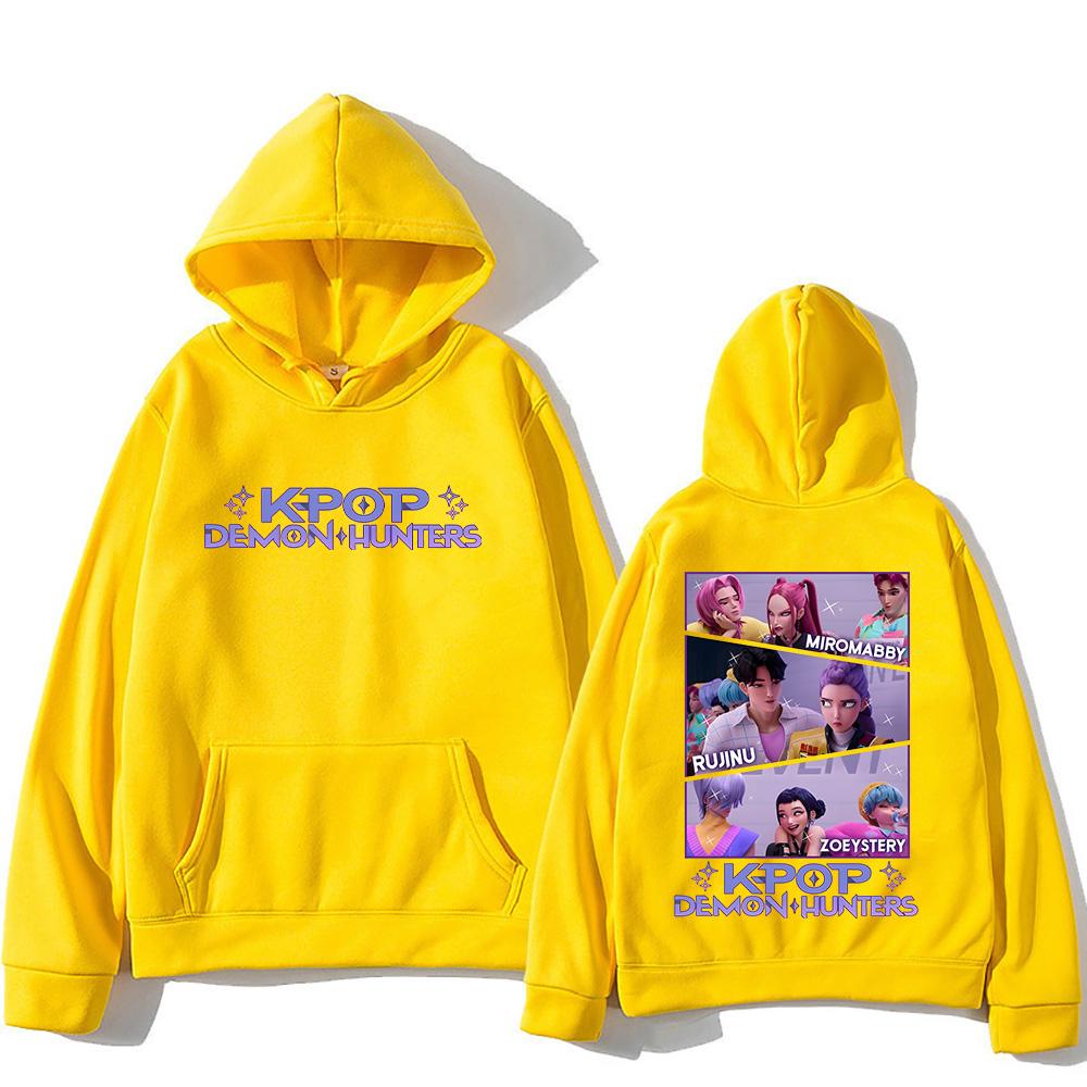 Kpop Lovci démonů BABY HUNTRIX Saja Mikiny s kapucí Ležérní Dárek Mikina Ženy Muži High Street Pulovry Dlouhý rukáv Streetwear