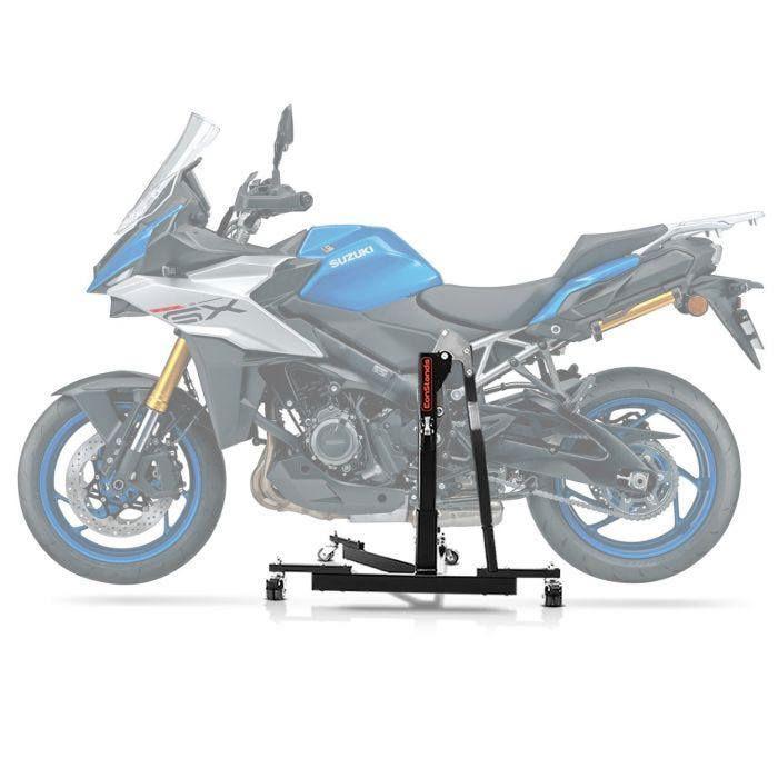Lève moto centrale - ConStands Power-Evo - Compatible Suzuki GSX-S 1000 GX - Capacité 300 kg - Roulettes doubles