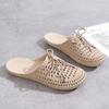 Weiche Perforierte Gelee-Schuhe Damensandalen