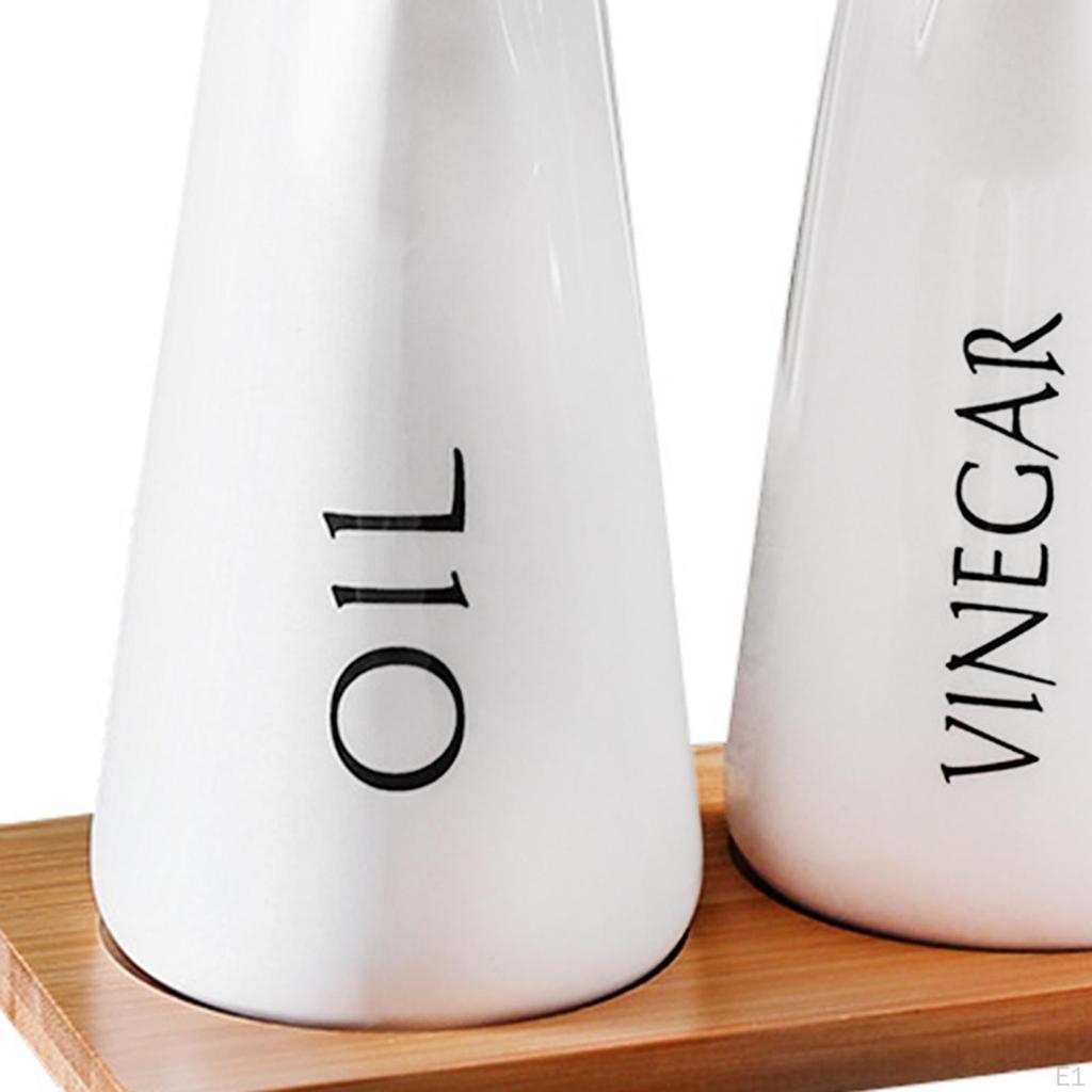 Ceramics Dispenser Bottle Set Olive Oil Container Home Use Modern Leakproof Premium for Cooking