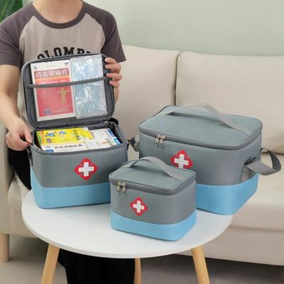 Haushalt Erste Hilfe Medizinische Aufbewahrungstasche Hohe Kapazität Epidemiepräventionsbox Jodophor Wundpflaster Desinfektionsmittelwasser Organizer