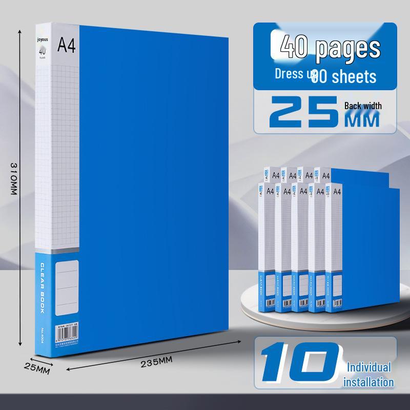 A4 Transparenter mehrschichtiger Dokumentenordner für Büro- und Lernbedarf