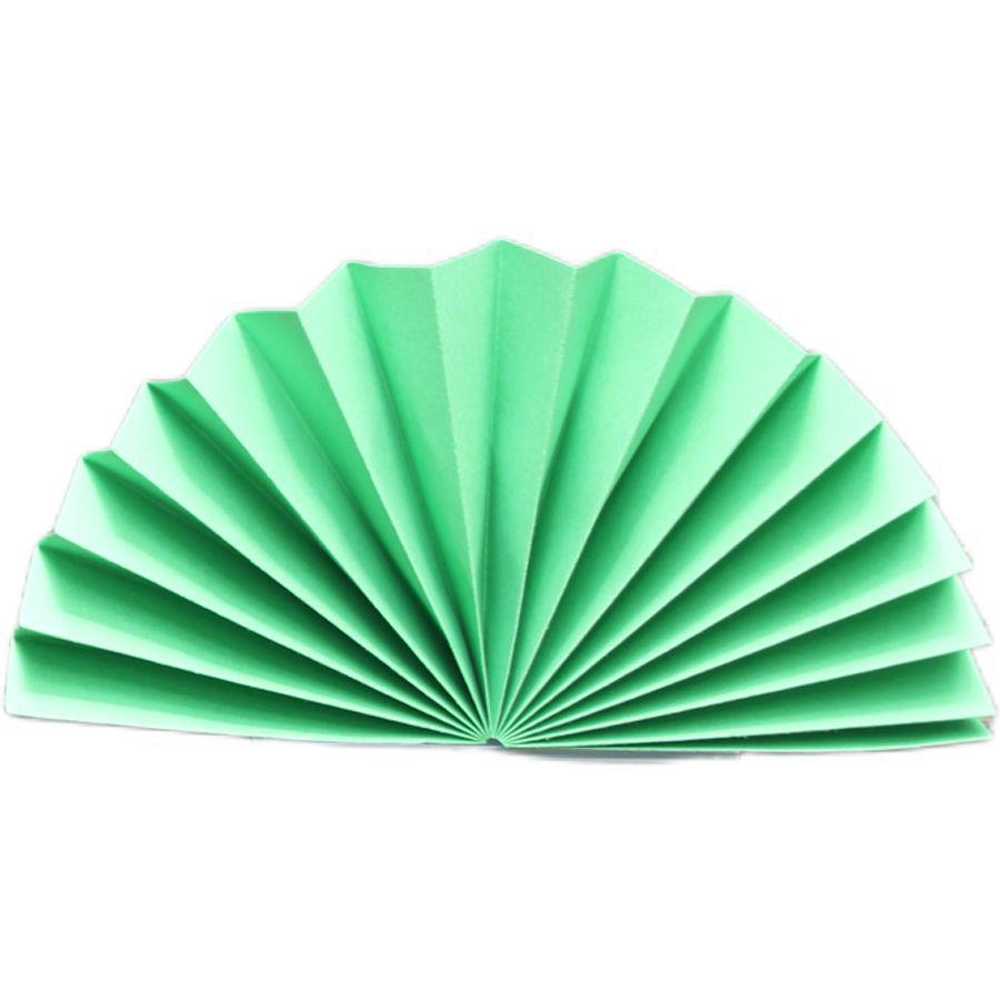 Red Semi-Circular Origami Craft Fan for Weddings, Photography, and Displays