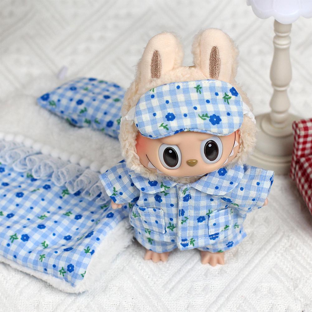 Miniature Cute Dollhouse for 17cm Labubu Dolls DIY Decor Fashion Gift for Girls Friends