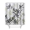 Shower Curtain with Hooks Waterproof Polyester Fabric Purple Floral Plant Bathroom Bathtub Curtains for Bath Room Tub