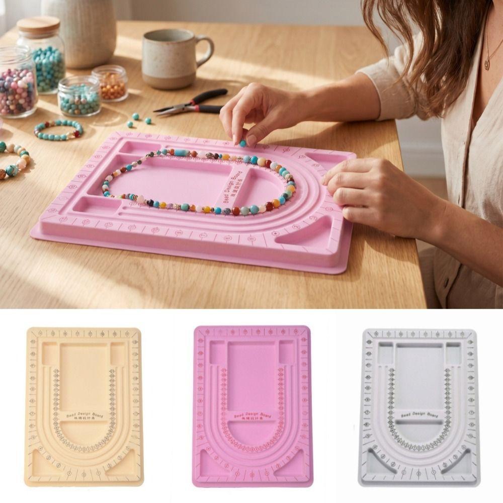 Design Board Bracelet Necklace Tray Handmade Jewelry Making Measuring Tools For DIY