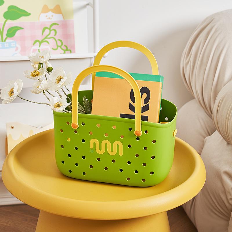 Dopamine Large Capacity Multifunctional Tote Basket - Portable, Cute, Ideal for Shopping and Outings.