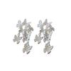 2024 Trendy French Retro Butterfly Tassel Earrings: Elegant Metal Studs